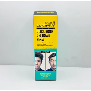 Dcash for man Ultra Bond Gel Down Perm ดีแคช เจล ดาวน์ เพิร์ม ลดความชี้ฟู 100 ml.