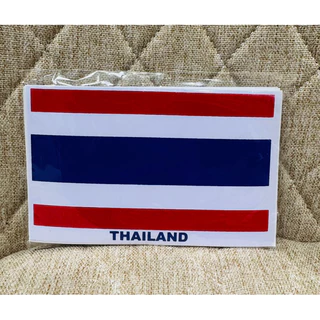 สติกเกอร์ ธงชาติไทย ใหญ่/[เล็ก 1 ได้ 4] ธงไทย ธงชาติไทย ชาติไทย ไทย ประเทศไทย sticker thailand thai สติ๊กเกอร์ ธงชาติ US