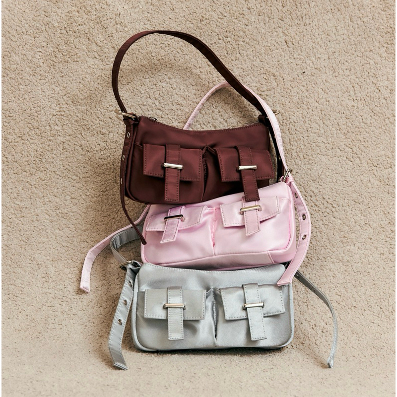 PENNE culture | "Maxie Petite" Bag Collection | กระเป๋าสะพายสไตล์คาร์โก้ สายปรับระดับได้ น้ำหนักเบา 