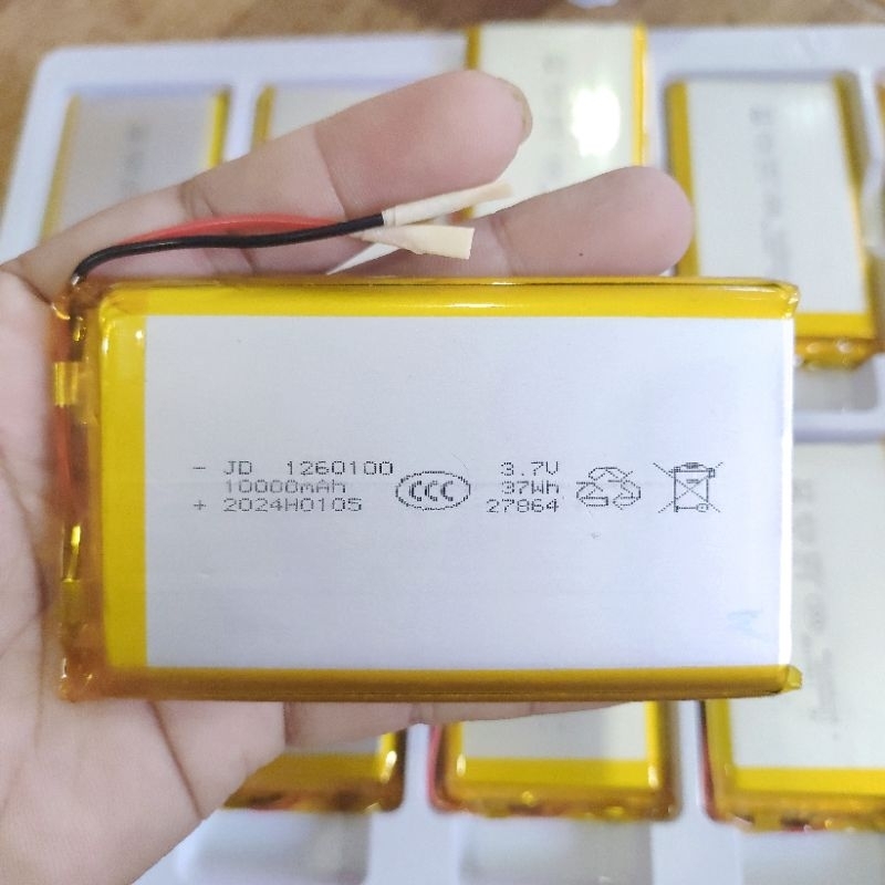 3.7v 10000mah  1260100  Li-Po li ionแบตเตอรี่เซลล์สำหรับMp3 MP4  กล้องติดรถยนต์