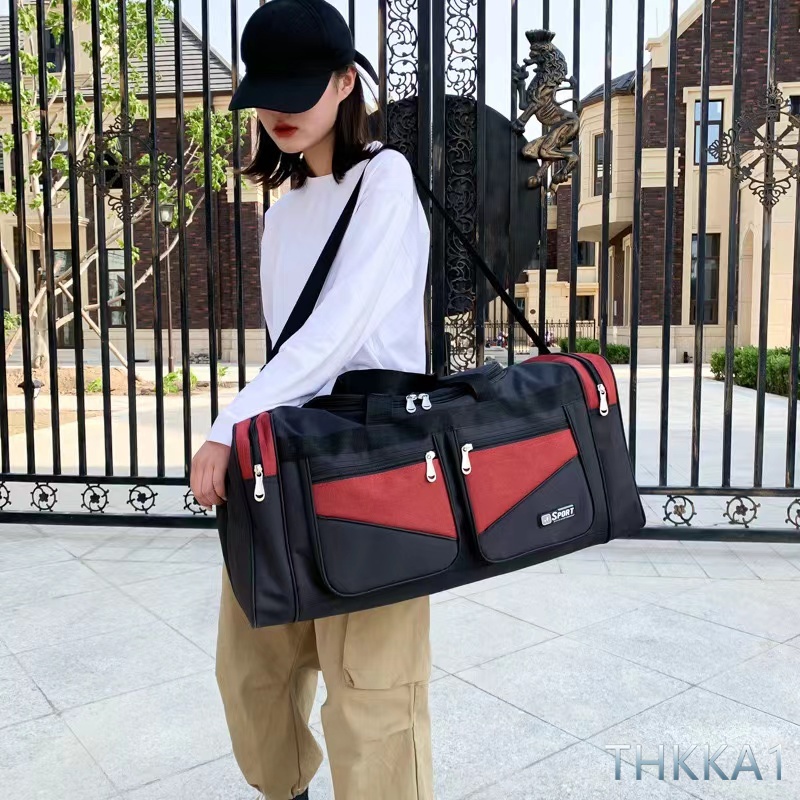 TKKA1-60L กระเป๋าเดินทางแบบพกพา พับเก็บได้ กระเป๋าเดินทางความจุขนาดใหญ่ ถุงเก็บเสื้อผ้า (169)