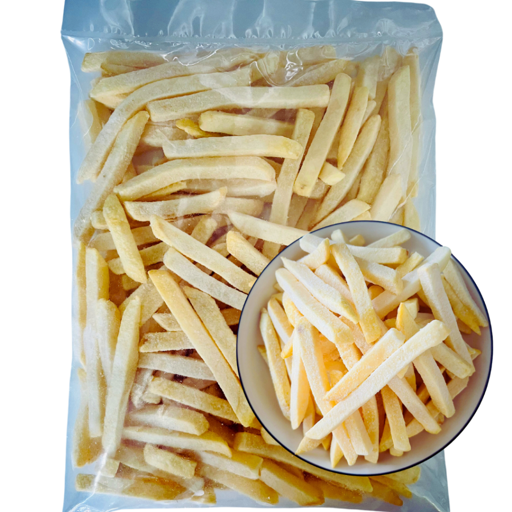 เฟรนฟรายส์เส้นใหญ่ 10 มิล 1 kg (สินค้าแช่แข็งทอดก่อนทาน) อร่อย กรอบนอกนุ่มใน เฟรนฟราย มันฝรั่ง