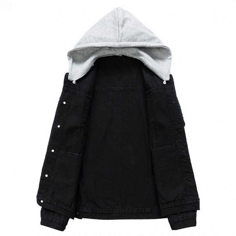 COD(THสปอต )เสื้อเเจ็คเกตยีนส์ผู้ชายผ้ายีนส์สีพื้น