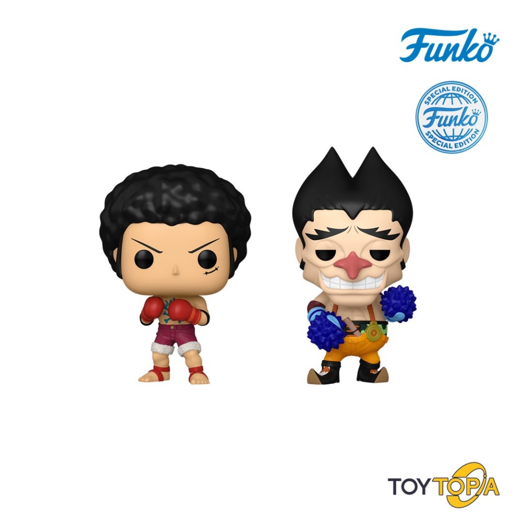 (82451) - Luffy & Foxy Boxing ver. (Exclusive) POP! Animation: One Piece by Funko (Pack 2)
