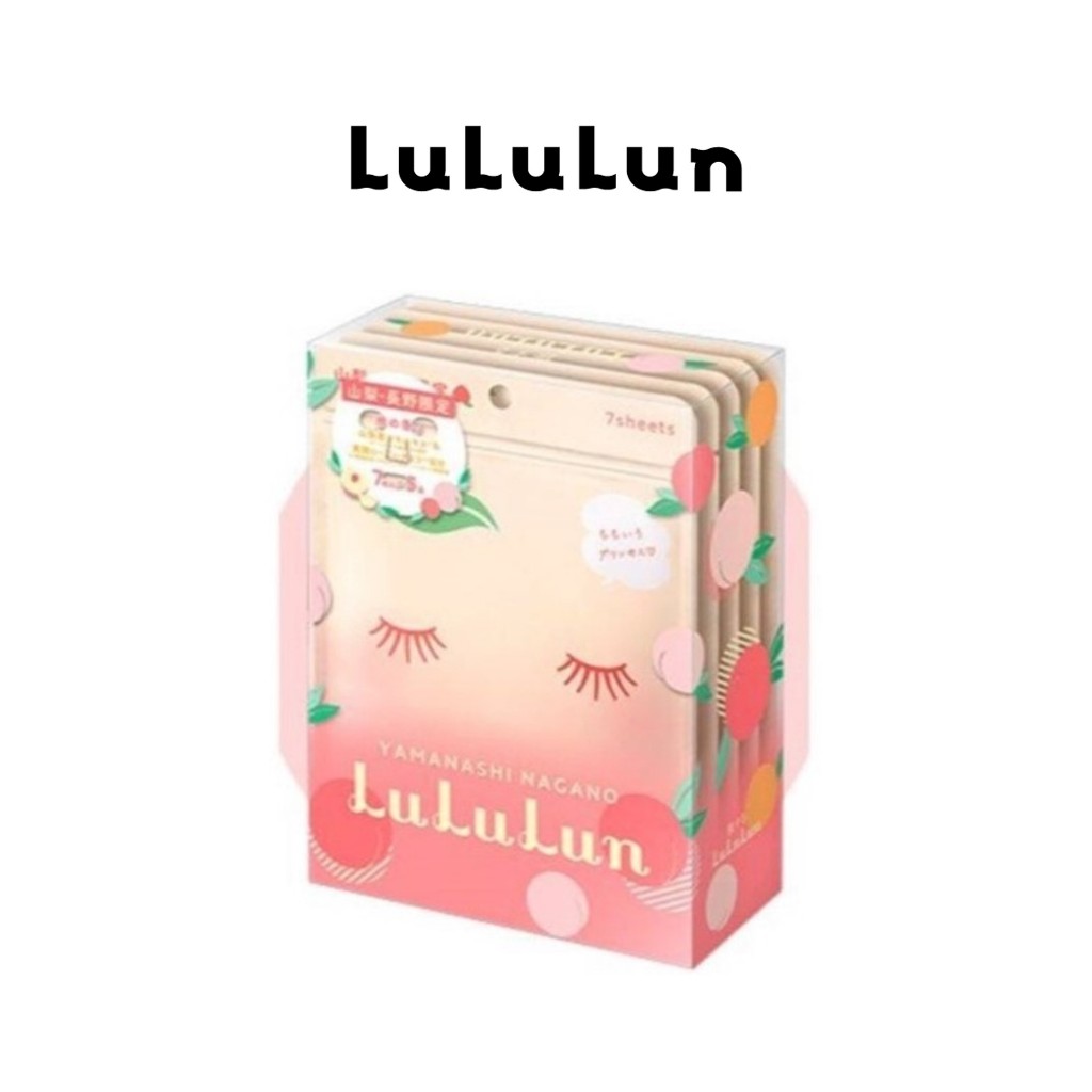 (แพ็ค 35 แผ่น) LuLuLun Premium Yamanashi Peach Face Mask ลูลูลูน แผ่นมาสก์หน้า สูตรผิวกระชับ เมืองยามานาชิ