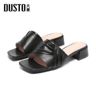 DUSTO รองเท้าไฮคลาส ใส่เดินสบาย 2025 เสริมส้น3.5 cmรองเท้าเส…