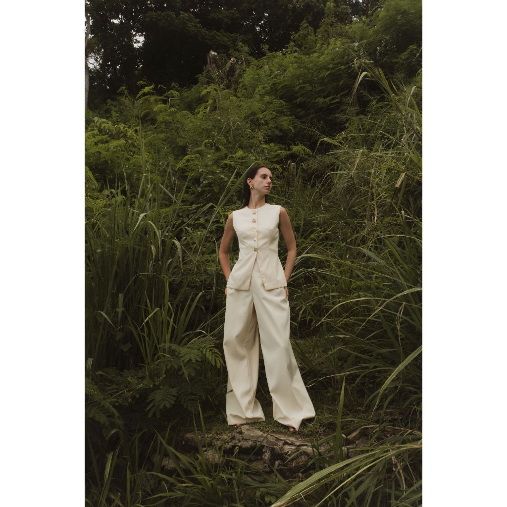 CECILIA OFFWHITE TROUSERS