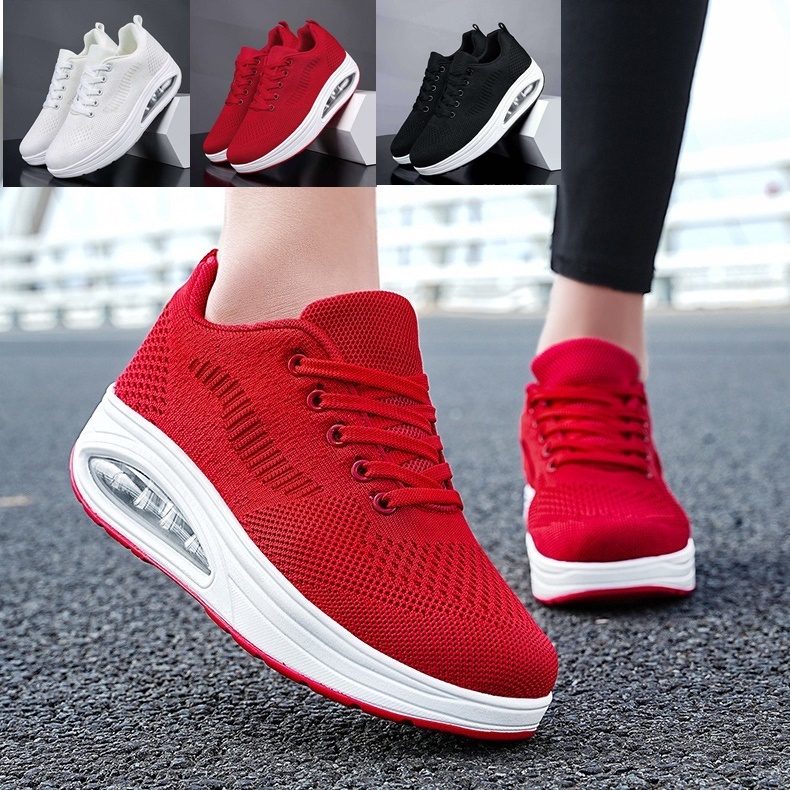 รองเท้ากีฬาเพื่อสุขภาพ ความสูง 5 cm. พื้นกันลื่น ระบายอากาศได้ดี มี 3 สี ไซส์ 36-42