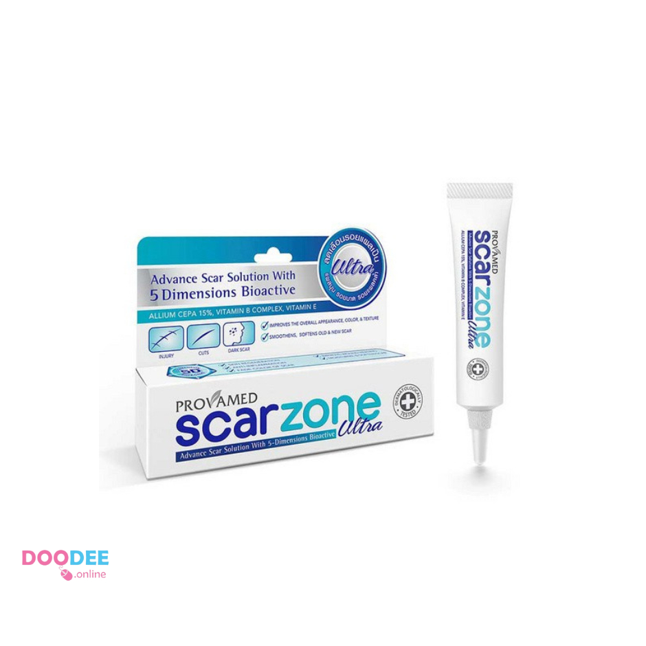 Provamed Scarzone Ultra 10กรัม โปรวาเมด สการ์โซน อัลตรา ลดรอยเเผลเป็น รอยสิวอักเสบ