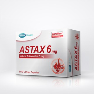 Mega we care Astax  เมก้าวีแคร์ แอสแทกซ์  4mg/6mg  กล่อง