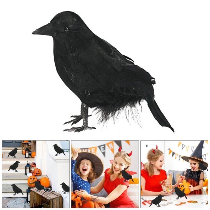 อีกาดำ พร็อพประกอบฮาโลวีน haloween montessori sensory play