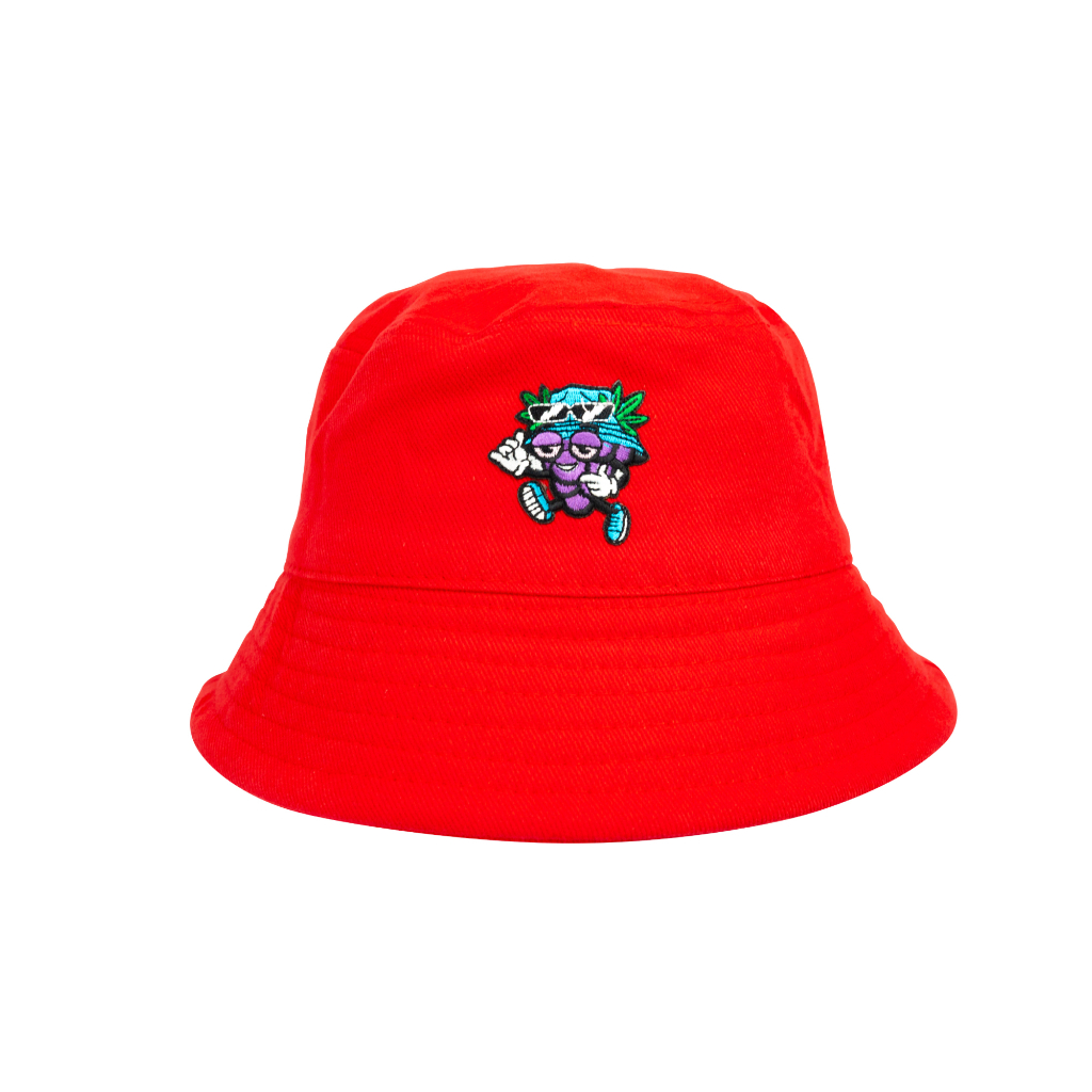 Juicy Buds Red Bucket Hat