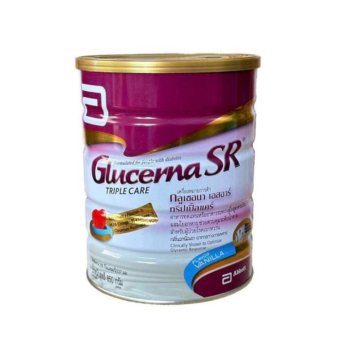 Glucerna SR ขนาด 850 กรัม สำหรับผู้ใหญ่เบาหวาน (วานิลา,ธัญพืช,Glucerna SR)