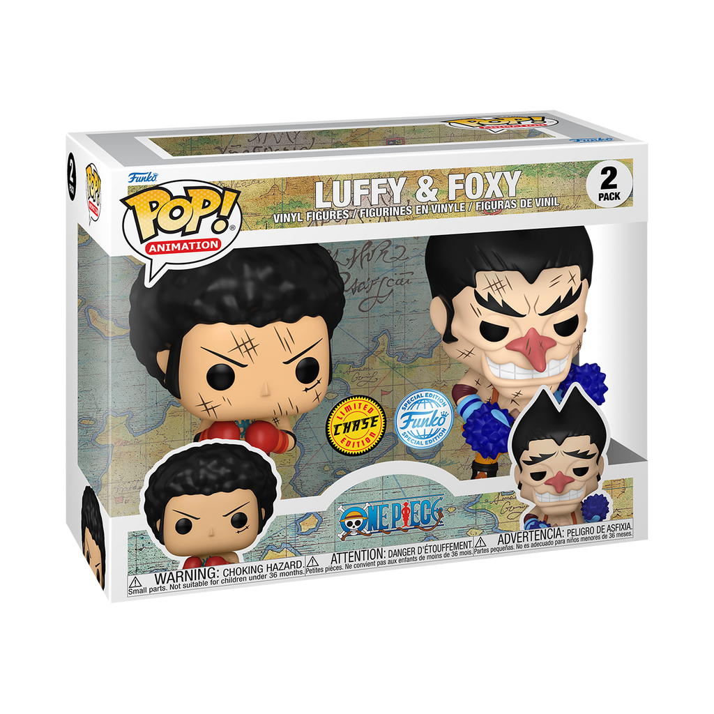Chase Funko POP!: Luffy & Foxy Boxing ver. (Chance of Chase)(Exclusive) POP! Animation: One Piece (Pack 2)