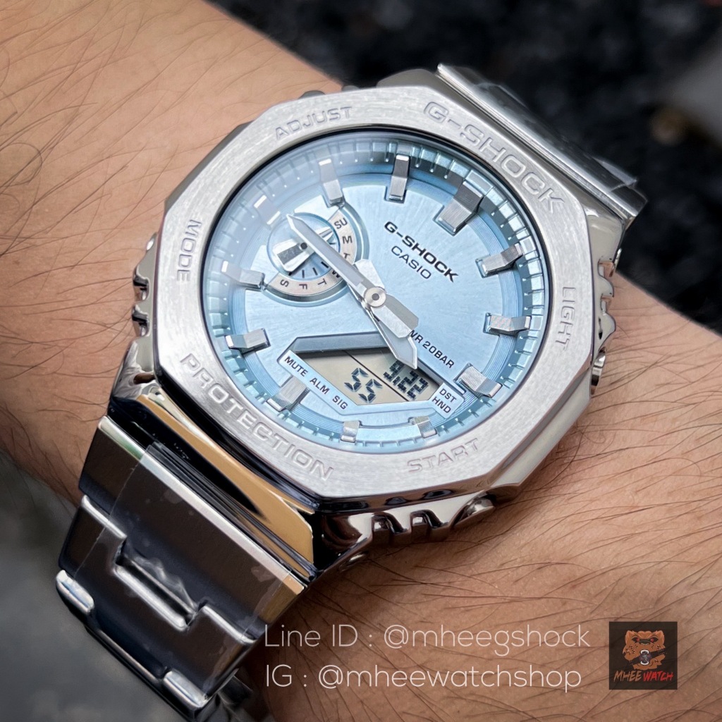 G-SHOCK Full Metal G-Steel GM-2110D Deep Ice Frost Dial