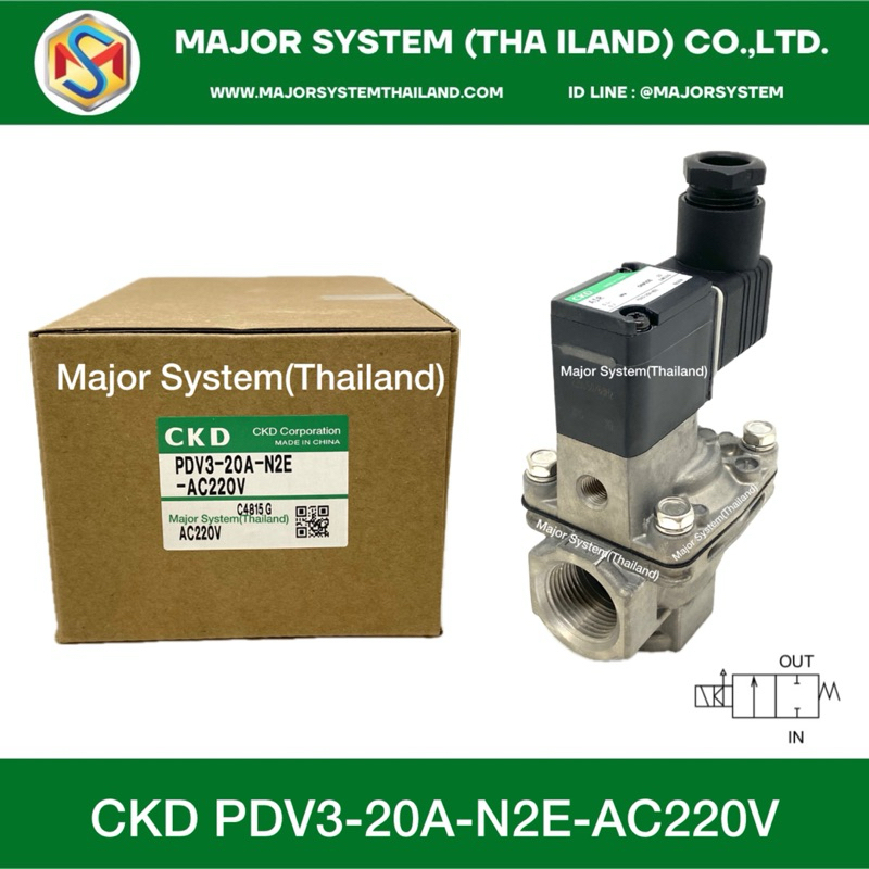 CKD PDV3-20A-N2E-AC220V Solenoid valve for dust collector, โซลินอนล์วาล์วลม, จำหน่ายCKD, วาล์วลมยี่ห