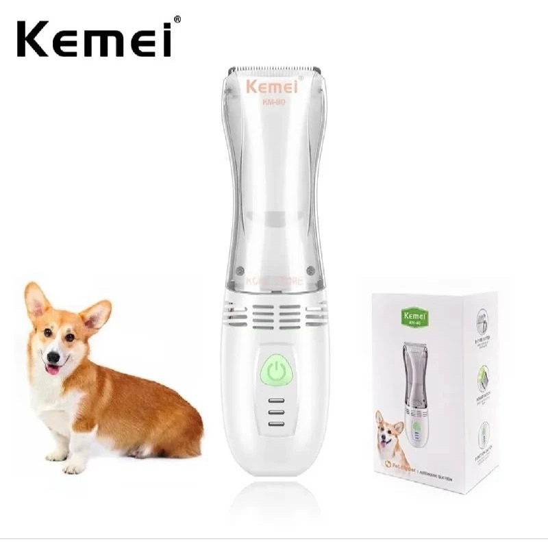 ปัตตาเลี่ยน Kemei รุ่น : KM-80 คุณสมบัติ - พัดลมดูดเศษขน - เปิดทำความสะอาดได้ -ปรับ 3 ระดับ ตัดขนสัตว์เลี้ยง สุนัข แมว