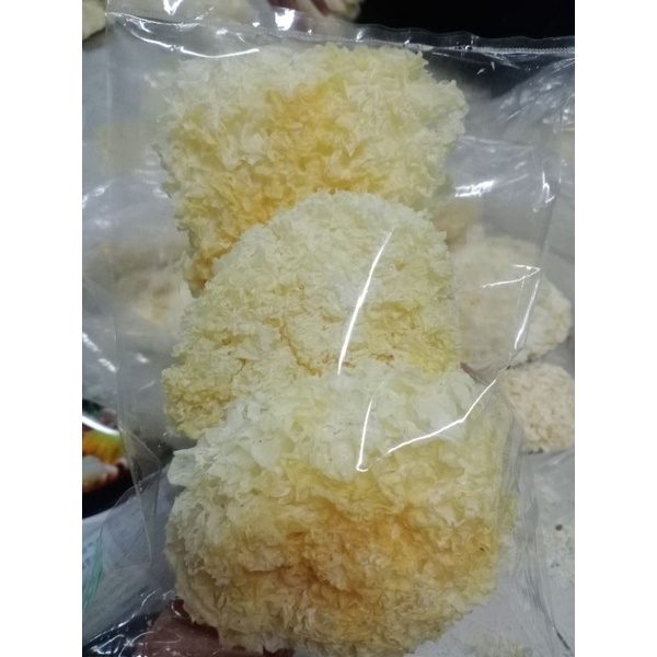 เห็ดหูหนูขาว (สีเหลือง) ทานได้ปกติ  ยกลัง