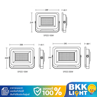 BEC สปอร์ตไลท์ ฟลัดไลท์ LED 150w 200w รุ่น Speed Floodlight IP65 แสงขาว โคมไฟภายนอก