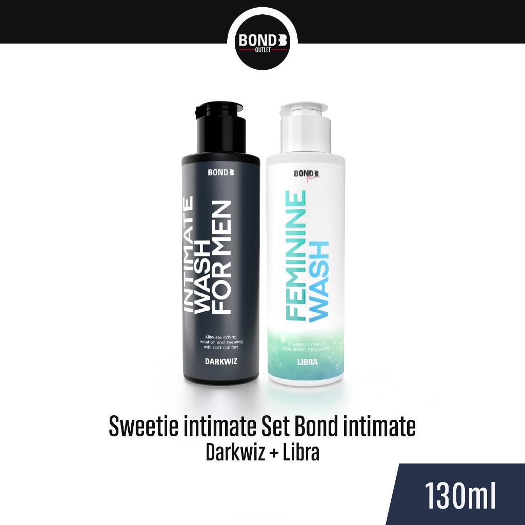 Sweetie intimate Set Bond intimate Wash Darkwiz 130 ml. (สูตรบำรุง) + Bond Feminine Wash Libra 130 m