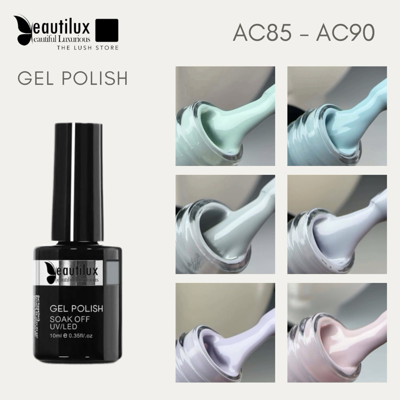 Beautilux Gel Polish สีเจล เบอร์ AC85 - AC90 Winter morning