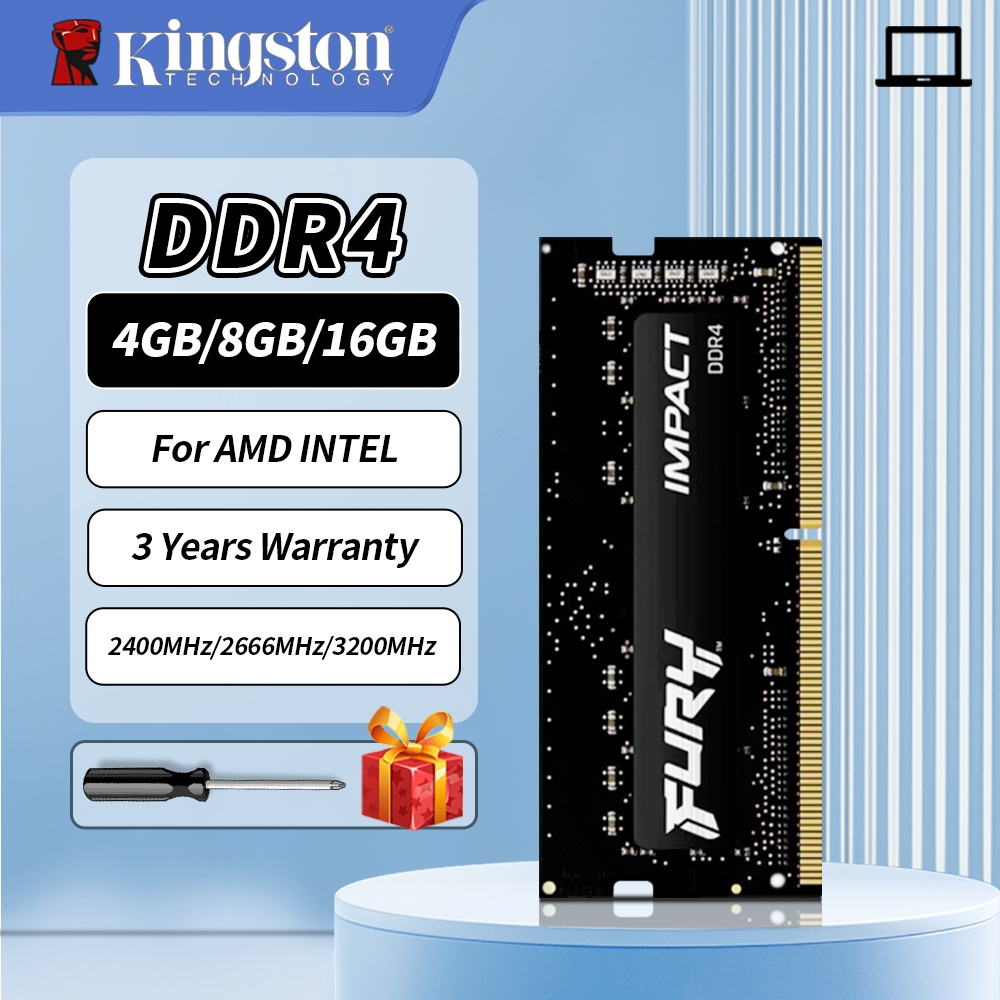 [Local 24H ship] Kingston Fury 4GB 8GB 16GB RAM DDR4 2400MHZ 2666MHZ 3200MHZ notebook RAM SODIMM For Laptop