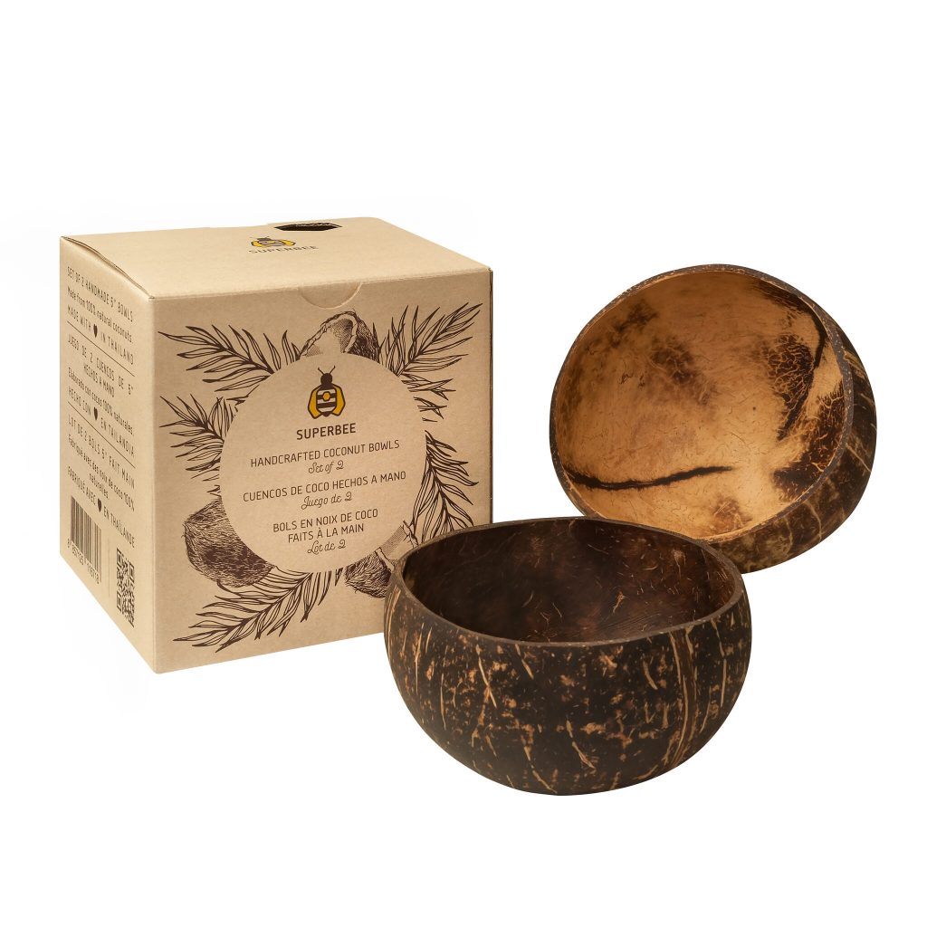 SuperBee - Handcrafted Coconut Bowl ชามกะลามะพร้าวแฮนด์เมด