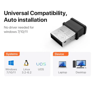 Tenda W311MI AX300 WiFi6 รับสัญญาณ Wi-fi Card USB wifi Adapter สําหรับ PC แล็ปท็อป 2.4Ghz