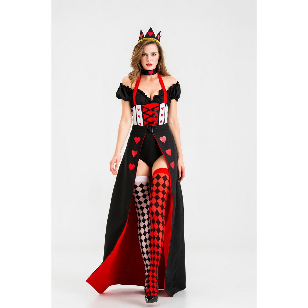 ชุดราชินีแห่งหัวใจ ชุดแฟนซี เจ้าหญิง ราชินี ควีน ปาร์ตี้ ฮาโลวีน Queen of Hearts Party Girl Halloween