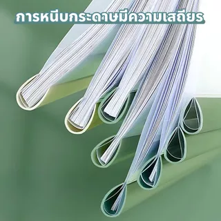 พร้อมส่ง แฟ้มสันรูด A4 สัน 5 มม. แฟ้มโชว์เอกสาร แฟ้มรายงาน แฟ้มเอกสาร แฟ้มโฟลเดอร์ ขนาด A4 สีโมแรนดี้สําหรับใส่เอกสาร