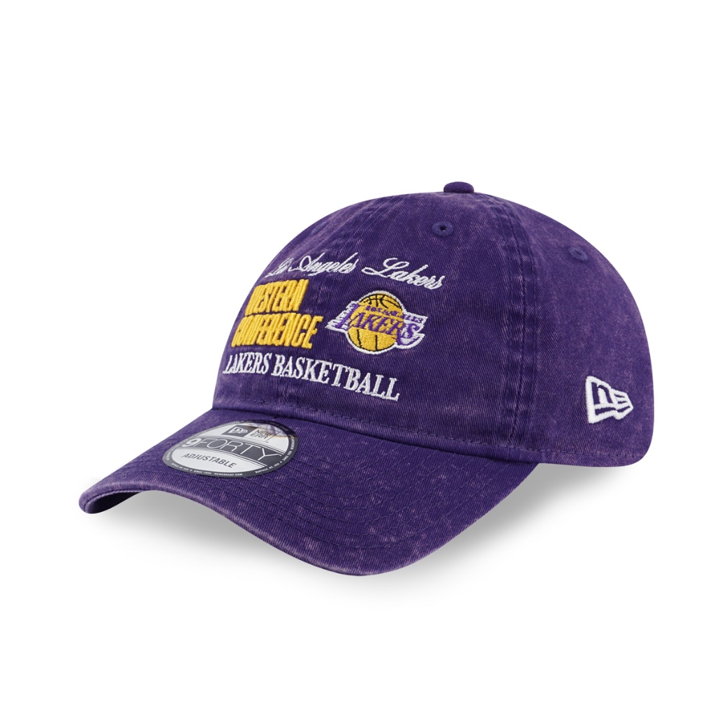 New Era หมวกรุ่น Los Angeles Lakers Old School Sport Ap Purple 9Forty Unst Cap