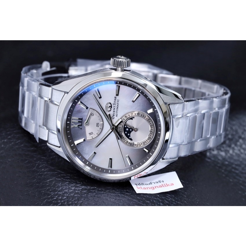 (แถมสายหนัง Orient ) นาฬิกา Orient Star M34 F7 Moon Phase Limited Edition รุ่น RE-AY0202A
