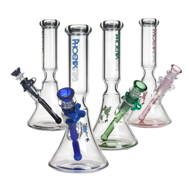 บ้องแก้ว Phoenix Star NEW Beaker Bong แท้ Premium 5.5mm Glass 10 Inches Tall 4สี ราคาถูก พร้อมส่ง