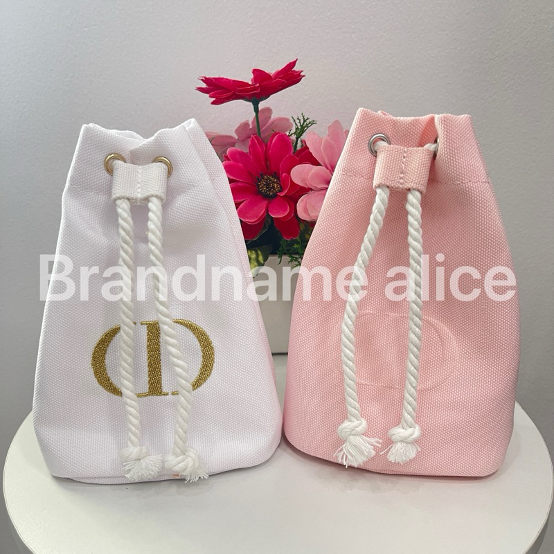 แท้💯 กระเป๋าเครื่องสำอางค์ Dior pouch ทรงขนมจีบ
