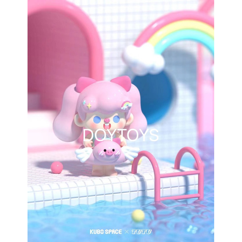 พร้อมส่ง ‼️KUBO SPACE x TUTU 🐽   น้อง TUTU ห่วงยาง หมูสีชมพู **ค่ายจัดส่งเดือน 11