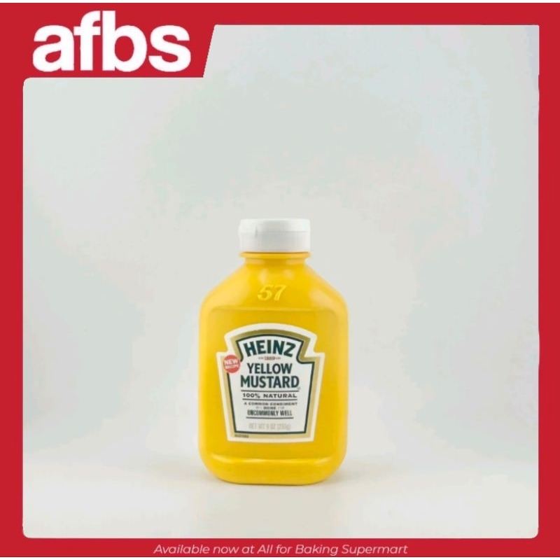 Heinz Yellow Mustard 255 g. ไฮนซ์ ซอสเยลโล่มัสตาร์ด 255 ก. #1115380