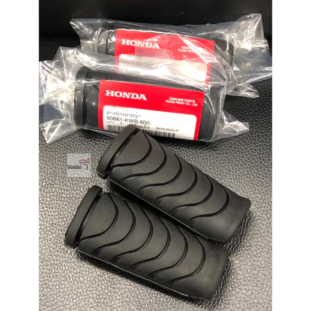 HONDA ยางพักเท้าหน้า แท้ศูนย์ สำหรับใส่รถมอเตอร์ไซค์ WAVE110i, WAVE125i ปลาวาฬ มีแบบข้าง/คู่
