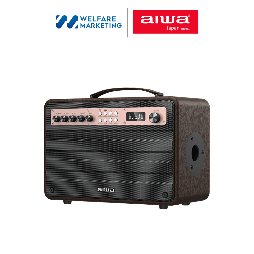 [ผ่อน 0%] AIWA Enigma Beta Bluetooth Speaker ลำโพงบลูทูธพกพา SUPER BASS