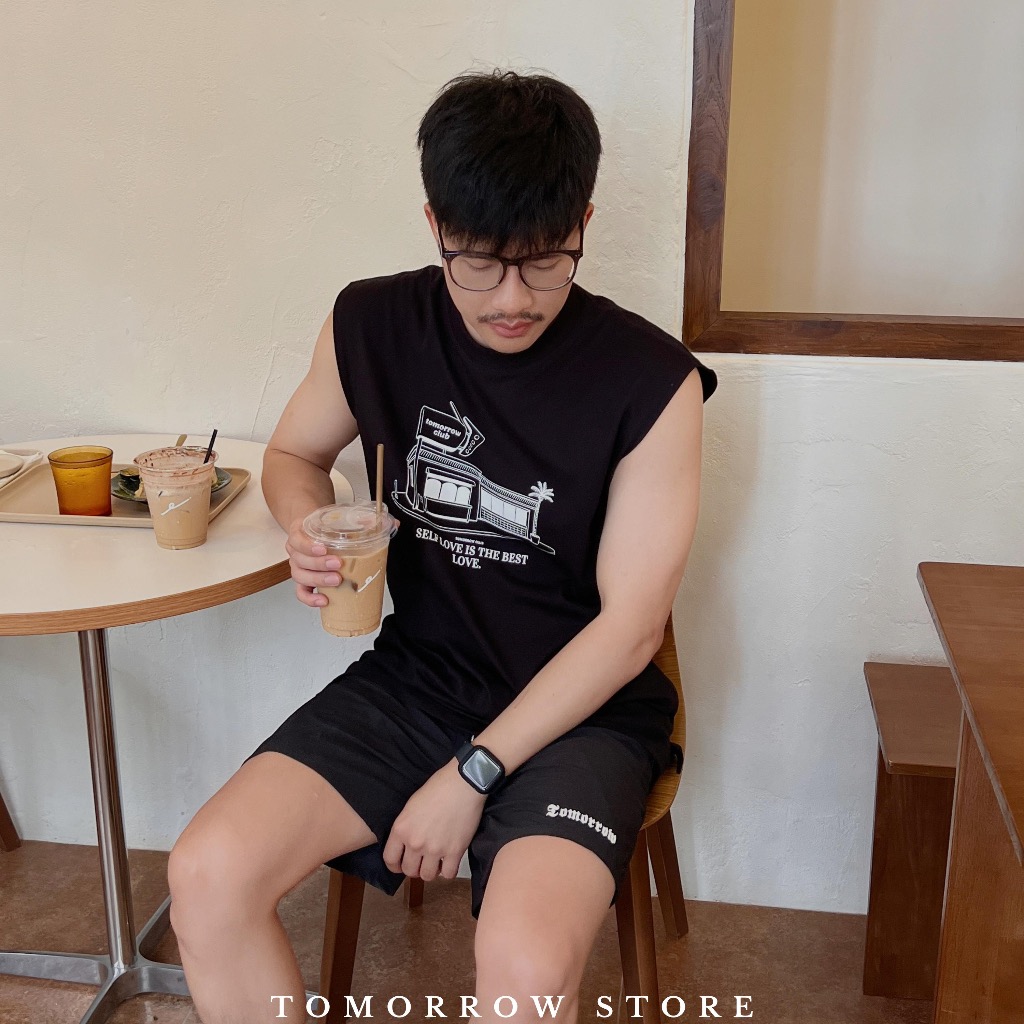 TOMORROW-เสื้อแขนกุด เนื้อผ้าคอลตอล 100% - SELF LOVE IS THE BEST