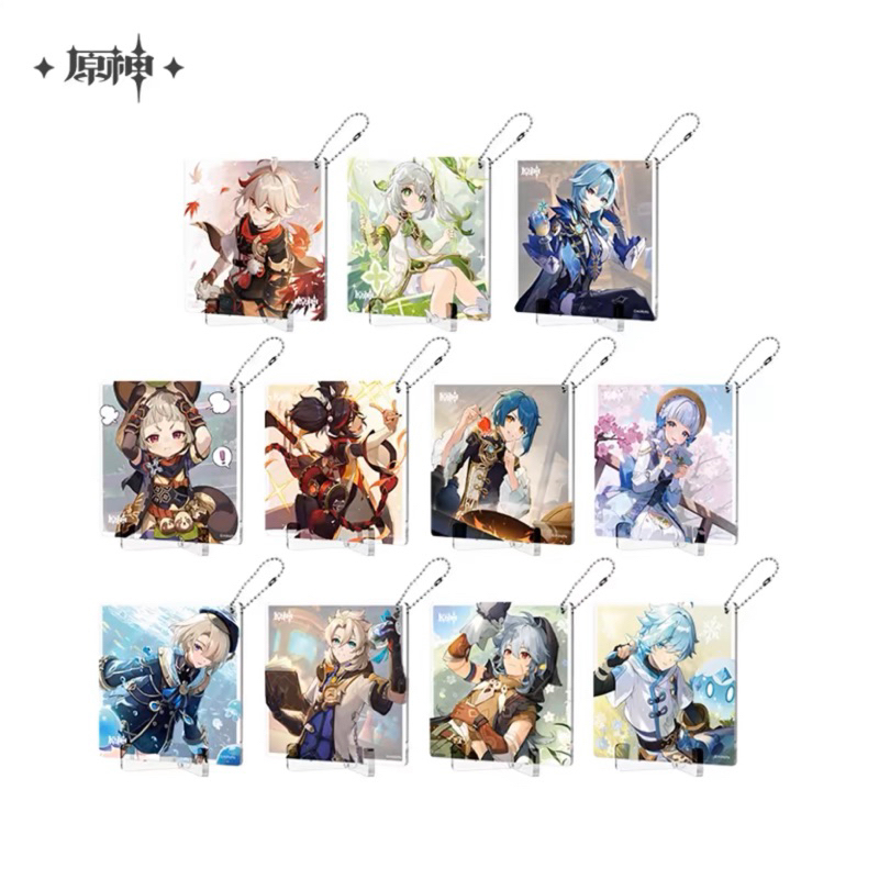 Genshin Impact พวงกุญแจขาตั้งอะคริลิคตัวละครเกนชิน สินค้าแท้จากออฟฟิเชียล