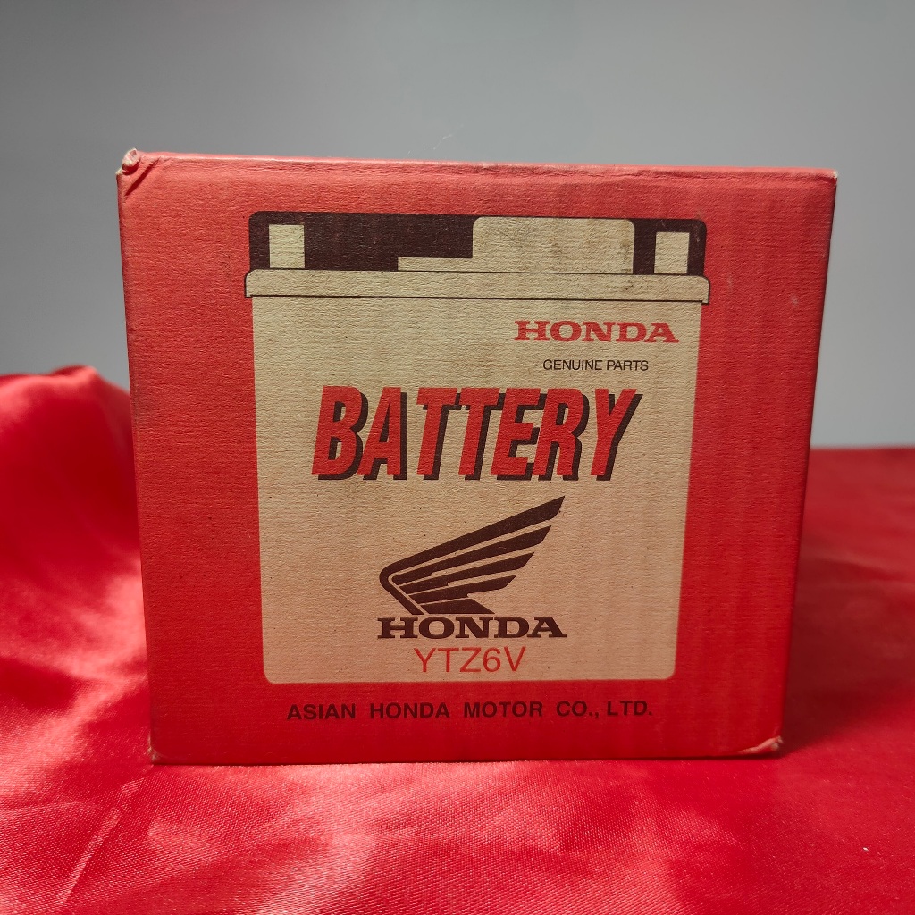 Honda Battery YTZ6V Yuasa แบตเตอรี่รถมอเตอร์ไซค์ Genuine Parts - Asian Honda Motor