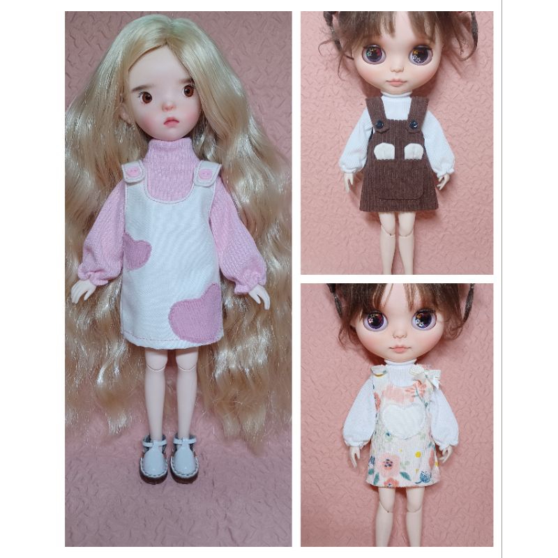 ชุดตุ๊กตา เสื้อผ้าตุ๊กตาบลายธ์ ob22,ob24,รีเจค,ออิริ ใส่ได้