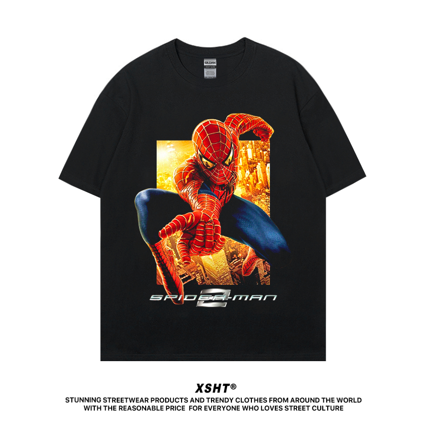 🔥พร้อมส่ง🔥 เสื้อ Spider-Man 2 (2004) Tobey Maguire Tee - Black (สีดำ) by XSHT