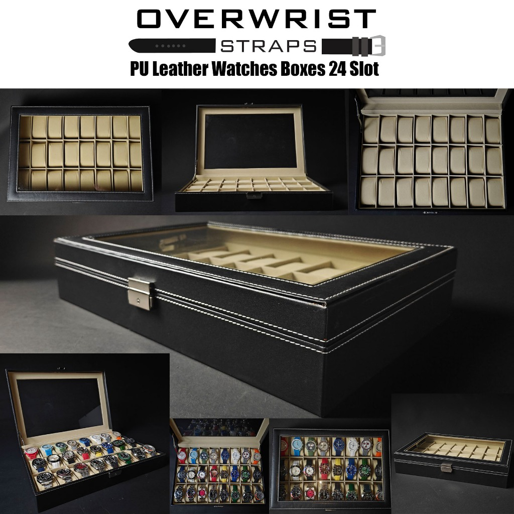 กล่องเก็บนาฬิกา ขนาด 24 ช่อง Travel Case 24 Slot