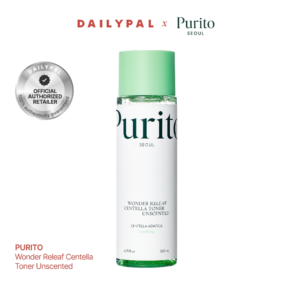 PURITO SEOUL Wonder Releaf Centella Toner Unscented 200 ml โทนเนอร์ พร้อมส่ง