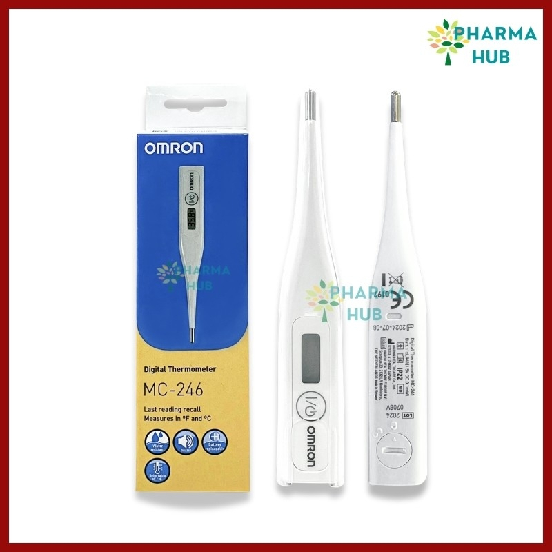 Omron Digital Thermometer ออมรอน ปรอทวัดไข้ดิจิตอล รุ่น MC-246 เทอร์โมมิเตอร์วัดไข้ ที่วัดไข้ เปลี่ย