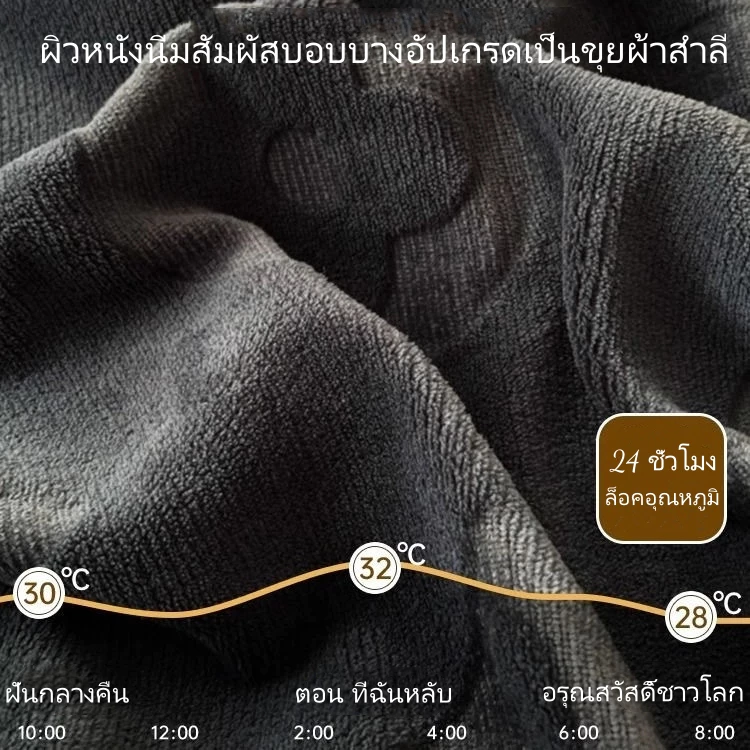 ผ้าคลุมเตียงกำมะหยี่นม thumbnail 4