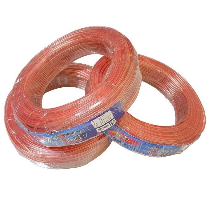 SONICA สายลำโพงซับเบส ลวดทองแดง สายลำโพง ลำโพง speaker wire สายลำโพงใส ไส้ทองแดง รุ่น S20 (เลือกได้ย