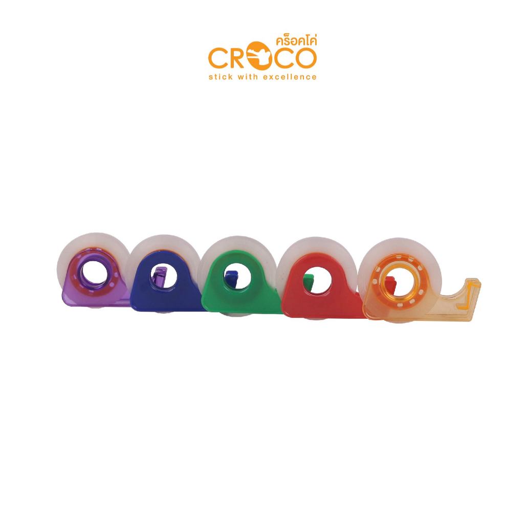 CROCO แท่นตัดเทปจิ๋ว พร้อมเทปใส 12มม.x30หลา