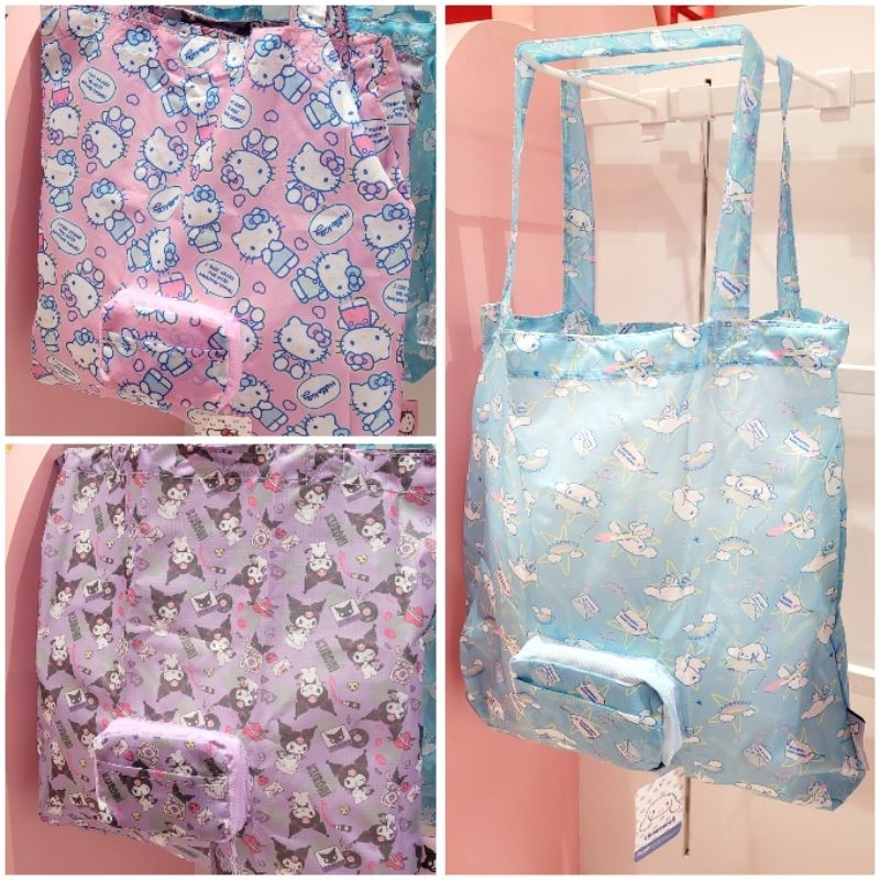 กระเป๋าพับได้ พกพา กระเป๋าใส่ของ SANRIO ซานริโอ้ ของแท้ 100% พร้อมส่ง ราคา ถูกที่สุด ดีลบีเคเค แกลเลอรีภาพที่ 5